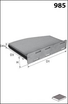 MECAFILTER EKR7127 Фільтр, повітря у