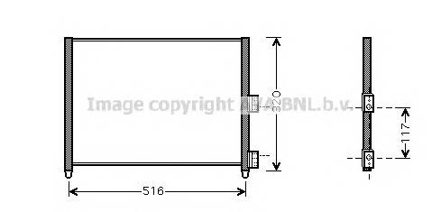 AVA QUALITY COOLING FTA5303 Конденсатор, кондиционер