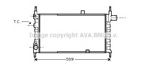 AVA QUALITY COOLING OL2063 Радиатор, охлаждение двигателя