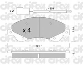 CIFAM 822-679-0 Комплект гальмівних колодок,