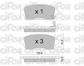 CIFAM 822-793-0 Комплект гальмівних колодок,