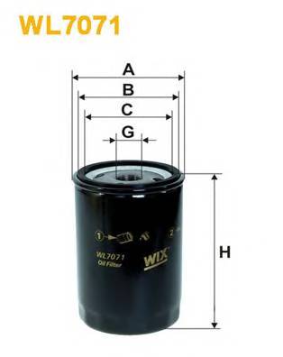 WIX FILTERS WL7071 Масляный фильтр