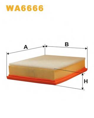 WIX FILTERS WA6666 Воздушный фильтр