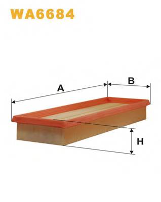 WIX FILTERS WA6684 Воздушный фильтр