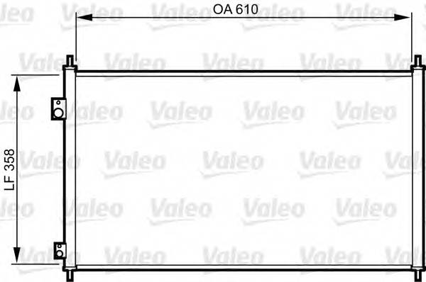 VALEO 814243 Конденсатор, кондиционер