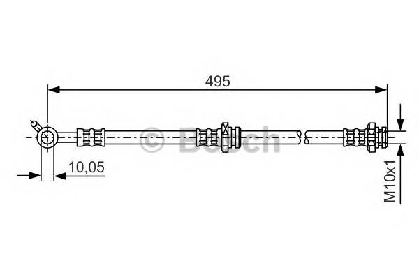 BOSCH 1 987 476 399 Тормозной шланг