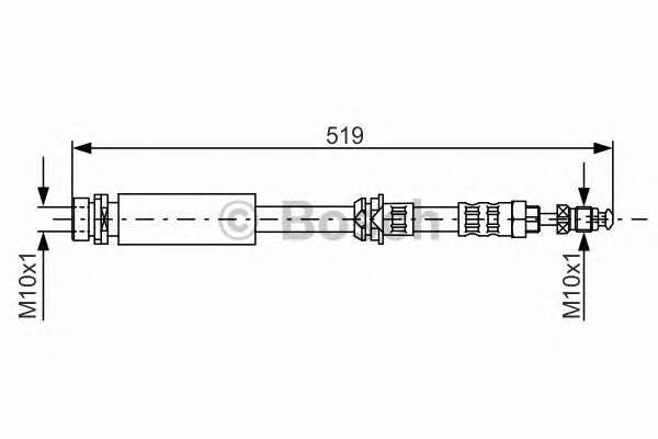 BOSCH 1 987 476 993 Тормозной шланг