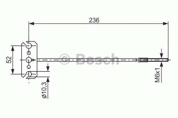 BOSCH 1 987 477 226 Трос, стояночная тормозная