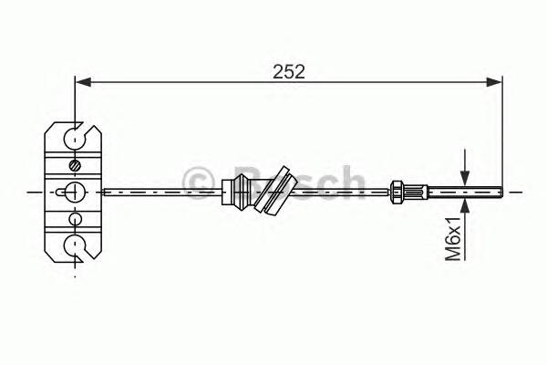 BOSCH 1 987 477 503 Трос, стояночная тормозная