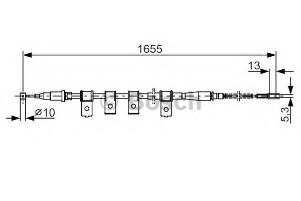 BOSCH 1 987 477 920 Трос, стоянкова гальмівна