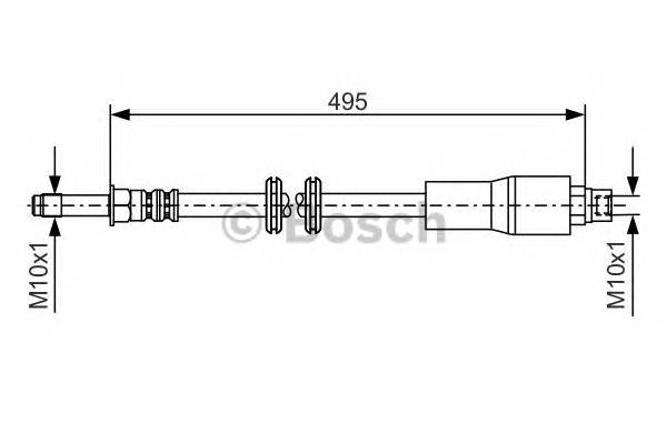 BOSCH 1 987 481 005 Тормозной шланг