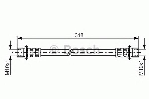 BOSCH 1 987 481 062 Тормозной шланг