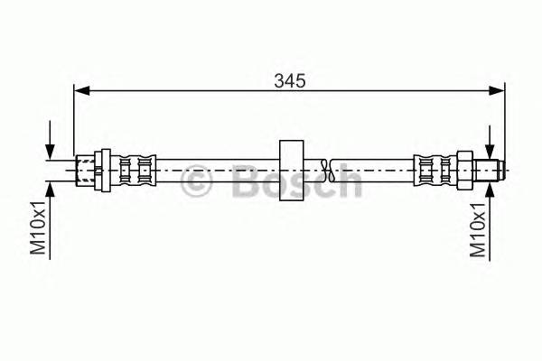 BOSCH 1 987 481 168 Тормозной шланг