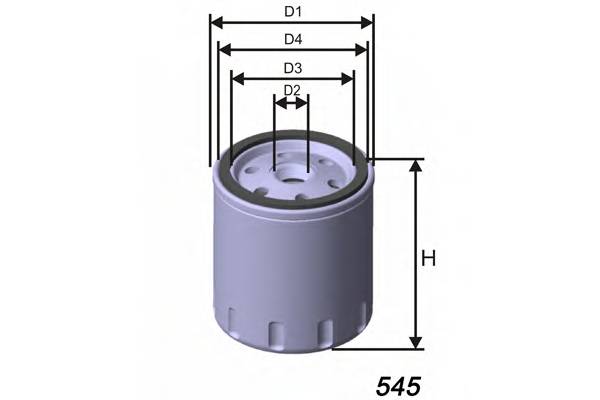 MISFAT Z121 FILTR OLEJU DAEWOO