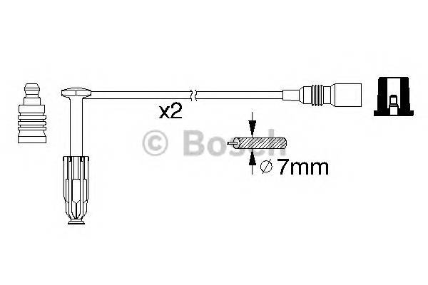 BOSCH 0 986 356 311 Комплект проводов зажигания