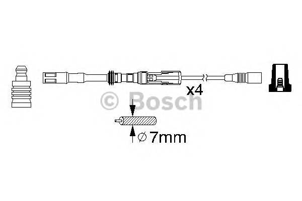 BOSCH 0 986 356 337 Комплект дротів запалювання