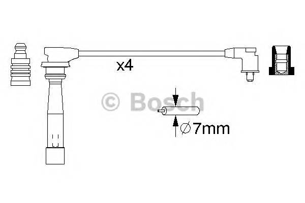 BOSCH 0 986 356 970 Комплект проводов зажигания