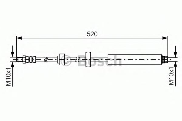 BOSCH 1 987 481 436 Тормозной шланг