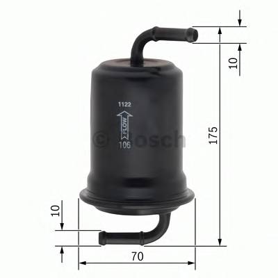 BOSCH 0 986 450 108 Топливный фильтр