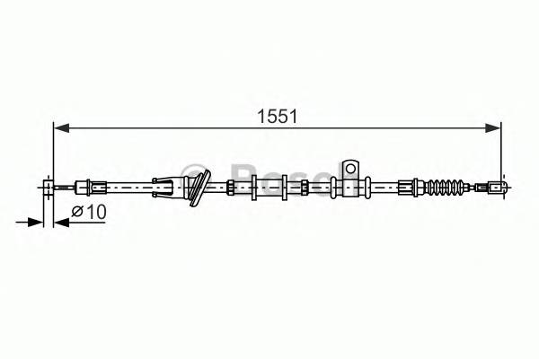 BOSCH 1 987 482 400 Трос, стоянкова гальмівна