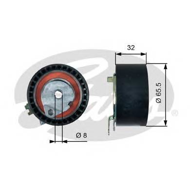 GATES T43236 Натяжной ролик, ремень