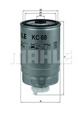 KNECHT KC 68 Топливный фильтр
