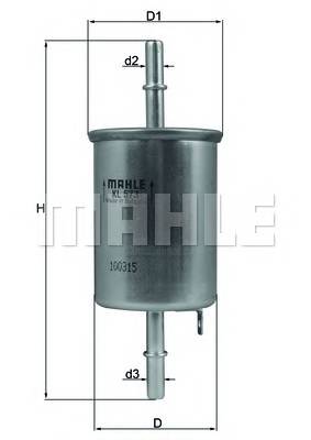 KNECHT KL 573 Паливний фільтр