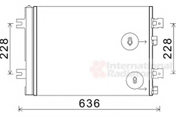 VAN WEZEL 43005467 Конденсатор, кондиционер