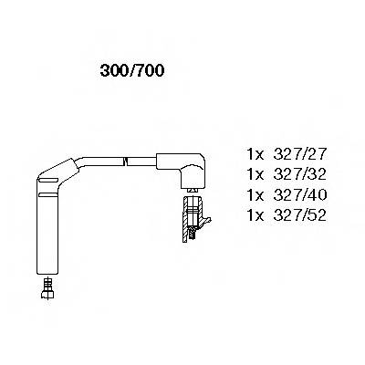 BREMI 300/700 Комплект дротів запалювання