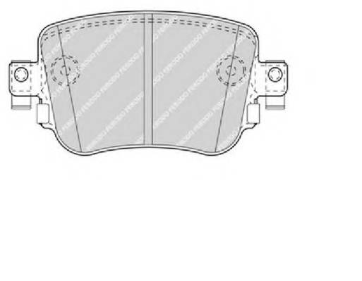 FERODO FDB4485 Комплект гальмівних колодок,