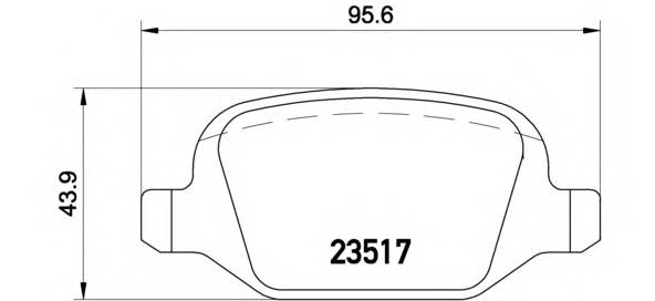 BREMBO P 23 065 Комплект тормозных колодок,