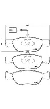 BREMBO P 23 070 Комплект тормозных колодок,