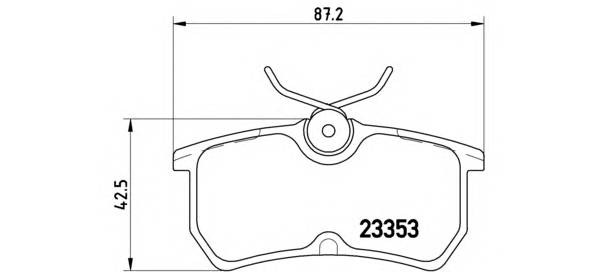 BREMBO P 24 047 Комплект гальмівних колодок,