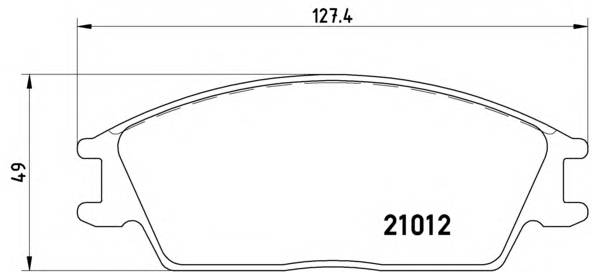 BREMBO P 30 001 Комплект тормозных колодок,