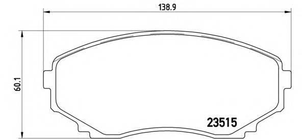 BREMBO P 49 028 Комплект тормозных колодок,