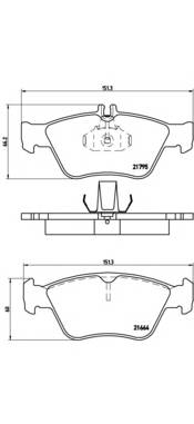 BREMBO P 50 023 Комплект гальмівних колодок,