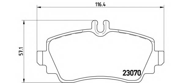 BREMBO P 50 035 Комплект тормозных колодок,