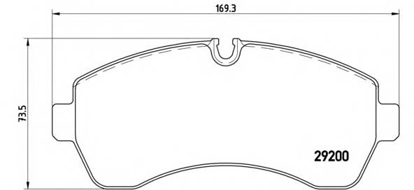 BREMBO P 50 059 Комплект тормозных колодок,