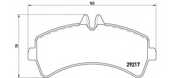 BREMBO P 50 060 Комплект тормозных колодок,