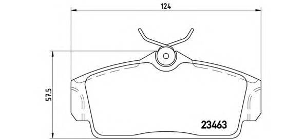 BREMBO P 56 036 Комплект тормозных колодок,