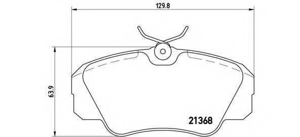 BREMBO P 59 016 Комплект гальмівних колодок,