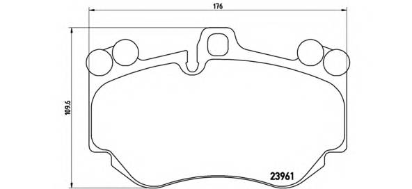 BREMBO P 65 016 Комплект гальмівних колодок,