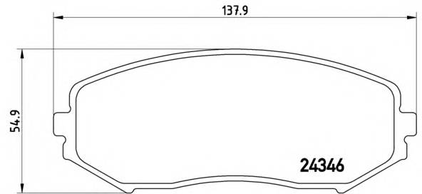 BREMBO P 79 018 Комплект гальмівних колодок,