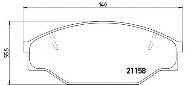 BREMBO P 83 013 Комплект гальмівних колодок,