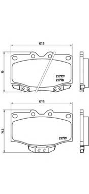 BREMBO P 83 026 Комплект гальмівних колодок,