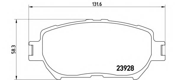 BREMBO P 83 062 Комплект гальмівних колодок,