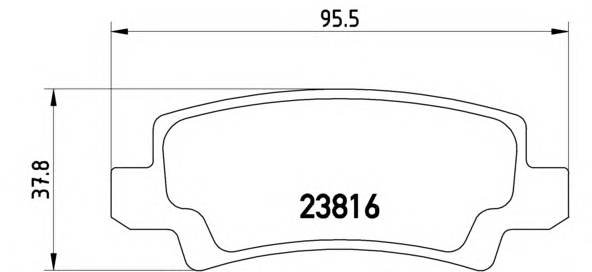 BREMBO P 83 065 Комплект гальмівних колодок,