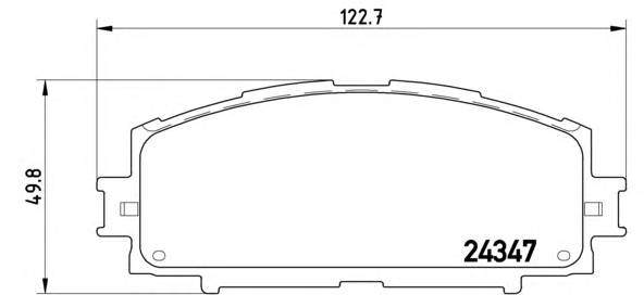 BREMBO P 83 086 Комплект гальмівних колодок,