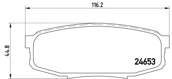 BREMBO P 83 098 Комплект тормозных колодок,