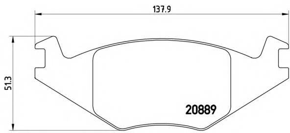 BREMBO P 85 019 Комплект тормозных колодок,